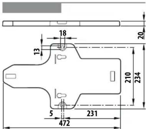 Pedrollo Magnifica - Dimensions, empattements et TROUS de fixation - 3