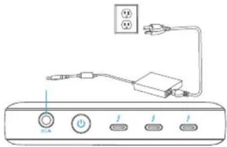 Anker PowerExpand 5in1 Thunderbolt 4 Mini Dock - Einschalten Ihres Docks - 1