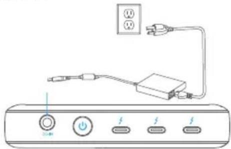 Anker PowerExpand 5in1 Thunderbolt 4 Mini Dock - 本製品の電源をオンにする - 1