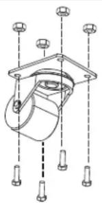 Tripp Lite CS48USBW - Ruedas opcionales - 1