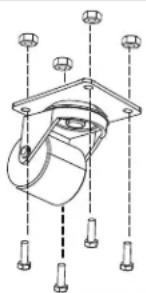 Tripp Lite CS48USBW - Optional Casters - 1