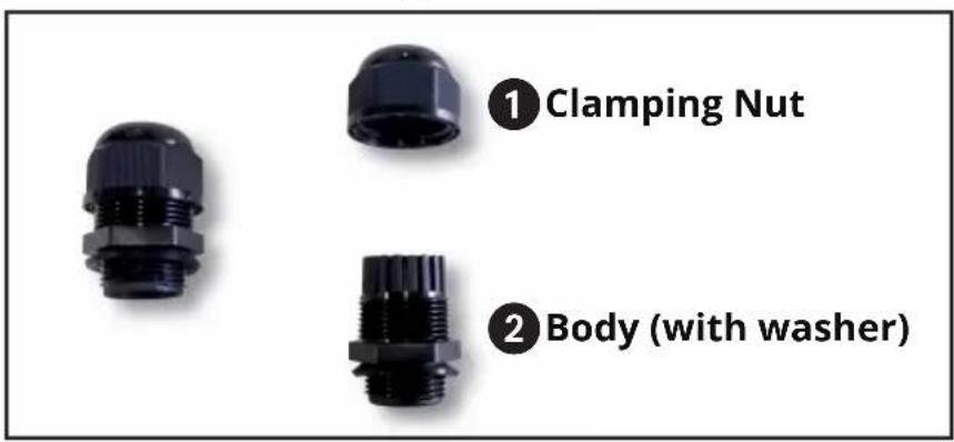 Tripp Lite NPOEEXT2X1G30 - Installing Cable Gland with RJ45 UTP Cable - 1