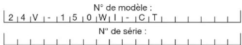Sun Joe 24V150WICT - Numéros de modèle et de série - 1