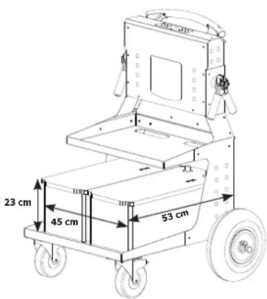 23 cm 45 cm 53 cm