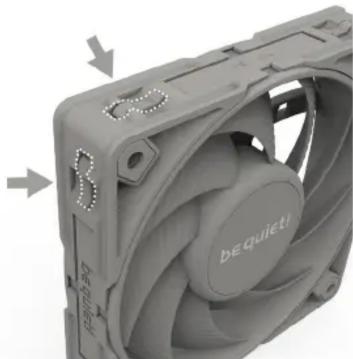 Be Quiet! Silent Wings Pro 4 - Installation des chevilles en plastique rigide - 3