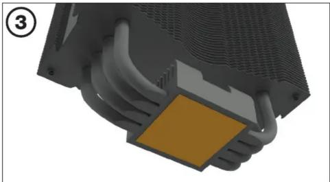 Be Quiet! Pure Rock 2 FX - Installation des supports de montage - 1
