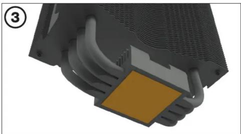 Be Quiet! Pure Rock 2 FX - Fixation des supports de montage - 1