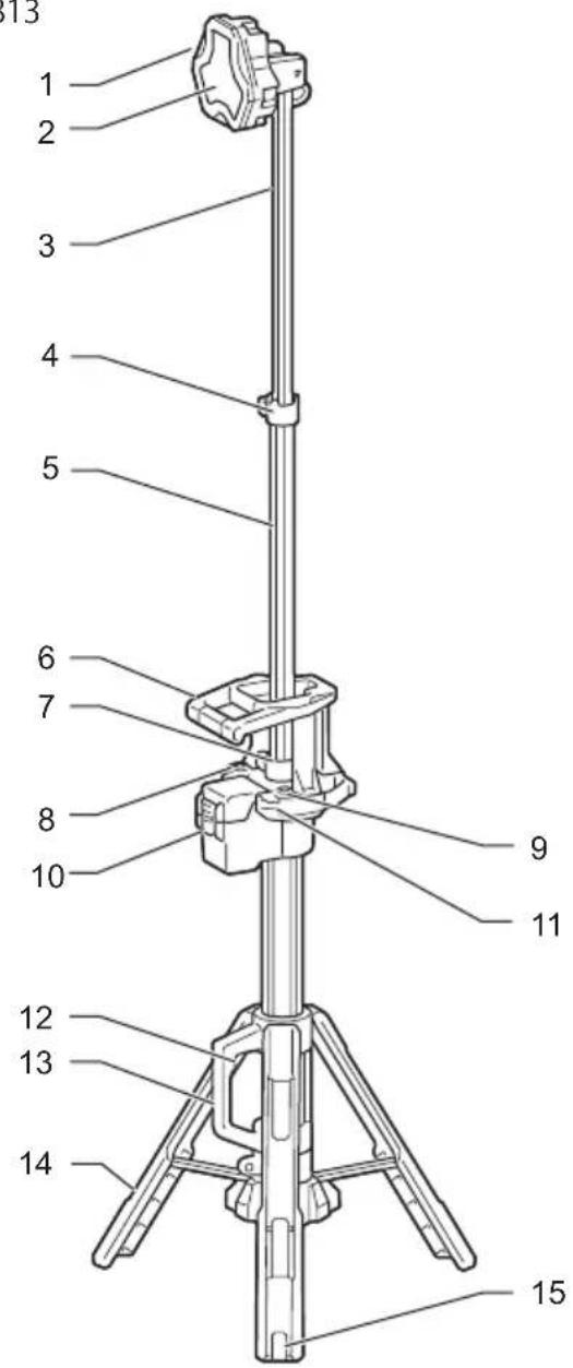 MAKITA DML814 - DESCRIÇÃO DAS PEÇAS - 1