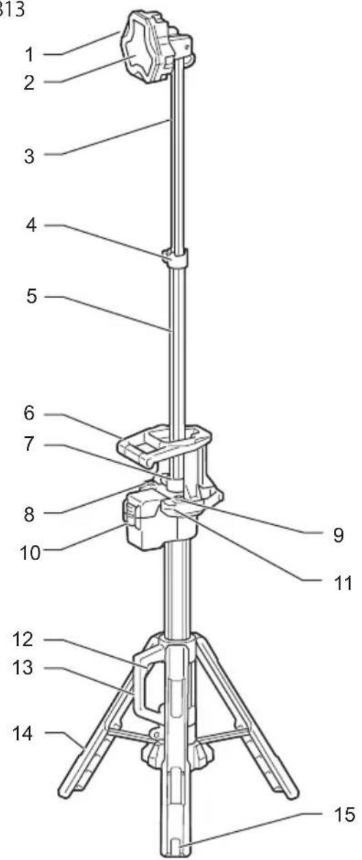MAKITA DML814 - DESCRIPCIÓN DE LAS PIEZAS - 1