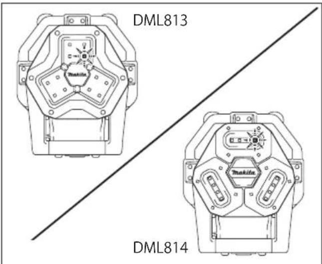 MAKITA DML814 - Changing brightness - 1