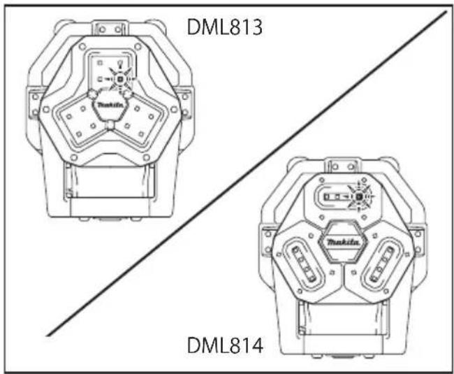 MAKITA DML814 - Modification de la luminosité - 1