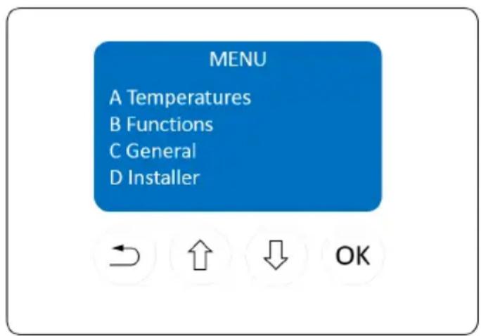 Nibe MTWH21019FS - Menu principal - 1