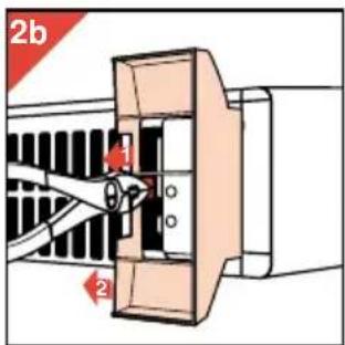 PHILIPS HD3454 - Pamontering af fddderne (fig. 2a). - 2