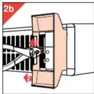 PHILIPS HD3454 - Come togliere i supporti (per trasportare, riporre o fissare al muro l'apparecchio) (Fig. 2b) - 1