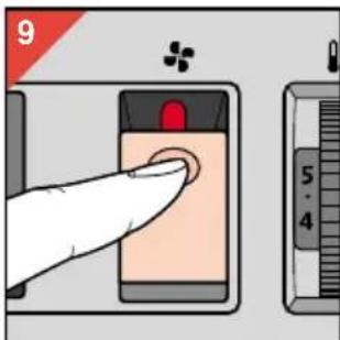 PHILIPS HD3454 - Typ HD 3455: Start av flakten, fig 9 - 1