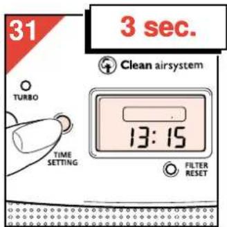 PHILIPS HR4345 - Pour désactiver le programmateur - 1
