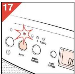 PHILIPS HR4345 - Innstilling av "Auto funksjonen" - 3