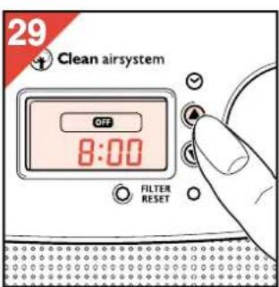 PHILIPS HR4345 - Ρύθμιση/αλλαγή της ρύθμισης του χρονοδιακόπτη - 3