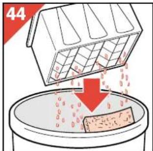 PHILIPS HR4345 - Replacing the Carbon filters granules - 2