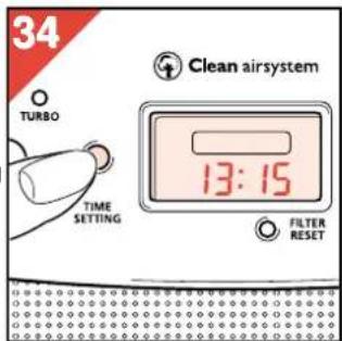 PHILIPS HR4345 - Å se på klokken mens timeren teller ned - 1