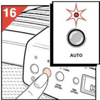 PHILIPS HR4345 - Indstilling af "Auto"-funktionen. - 2