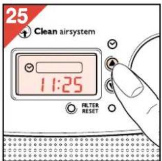 PHILIPS HR4345 - Como alterar a hora - 3