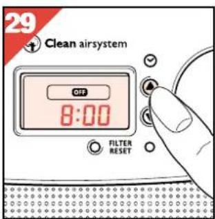 PHILIPS HR4345 - Instellen/wijzigen van de timer - 3