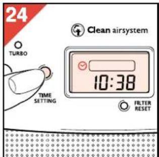 PHILIPS HR4345 - How to change the set clock time - 2