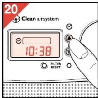 PHILIPS HR4345 - Como programar o relógio - 2