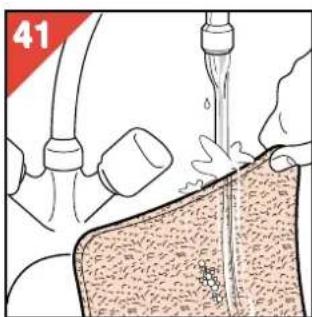 PHILIPS HR4345 - Så här rengör du För-filtret - 2