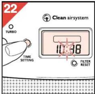 PHILIPS HR4345 - Så här ställer du klockan - 4