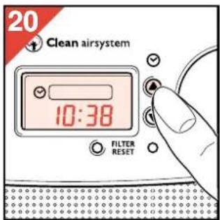 PHILIPS HR4345 - Ρύθμιση του ρολογιού - 2