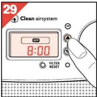 PHILIPS HR4345 - Hvordan stille inn/forandre timer innstillingen? - 3