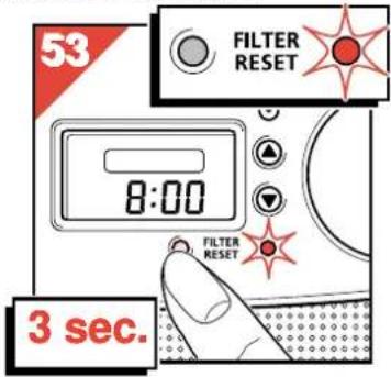 PHILIPS HR4345 - Återställning av indikatorn efter kolfilterbyte - 2