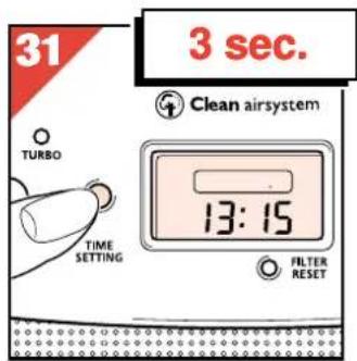 PHILIPS HR4345 - Hvordan stille inn/forandre timer innstillingen? - 5