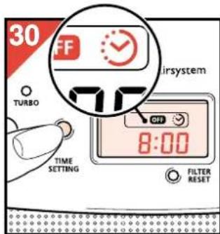 PHILIPS HR4345 - Ρύθμιση/αλλαγή της ρύθμισης του χρονοδιακόπτη - 4
