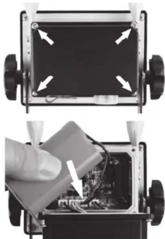 POWERFIX AWE 7010 - Retrait de la batterie - 1