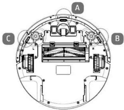 MEDION MD 19700 - Sensoren op de robotstofzuiger - 1