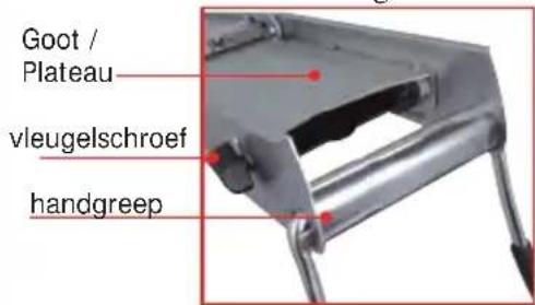 de Buyer La Mandoline 001150 - De snijhoogte instellen - 1
