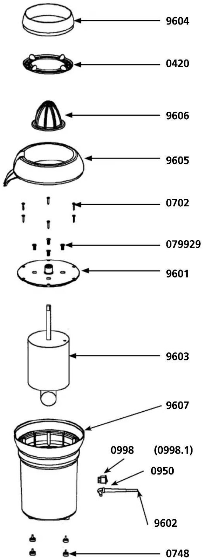 Dynamic Dynajuicer PA96 - Raccordement électrique : - 1