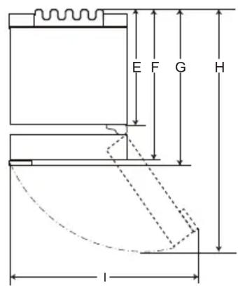 LG GBB92STAQP - Dimensões e distâncias - 2