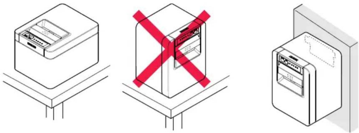 CITIZEN CTE601 - Precautions for Installing the Printer - 1