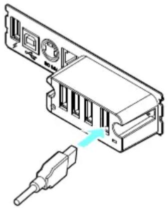 CITIZEN CTE601 - Connexion du câble d'interface - 1