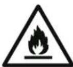 POLAR DM071 - Advertencia: Riesgo de incendio / materiales inflamables - 1