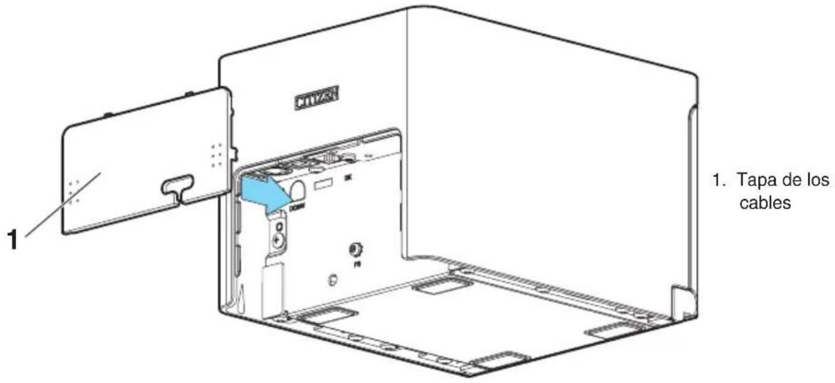 1. Tapa de los cables