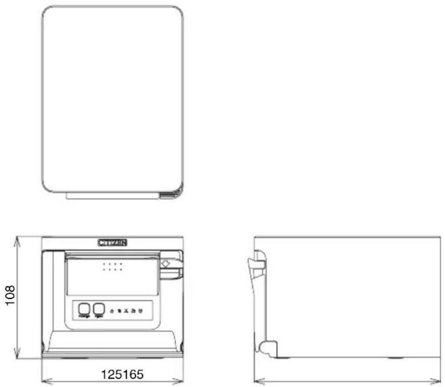 CITIZEN CTS751 - Vues et dimensions externes - 1