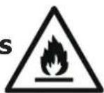POLAR CF750 - Advertencia: Riesgo de incendio / materiales inflamables - 1
