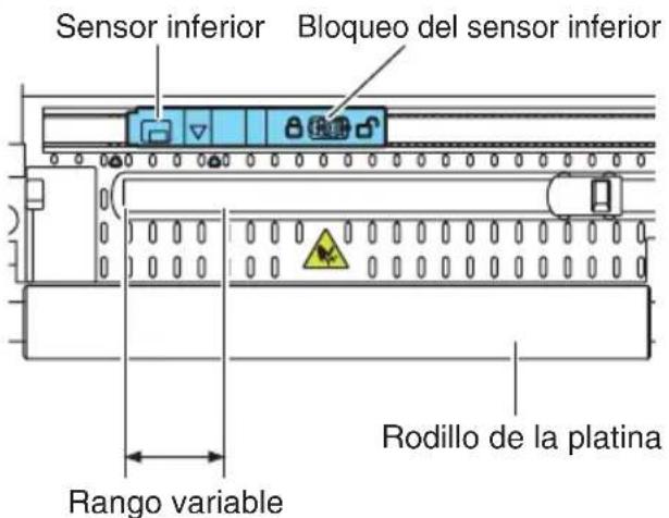 CITIZEN CTS4500 - Rango de ajuste del sensor del papel - 3