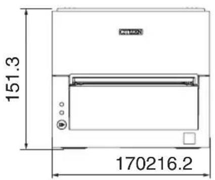 CITIZEN CTS4500 - Vistas externas y dimensiones - 2