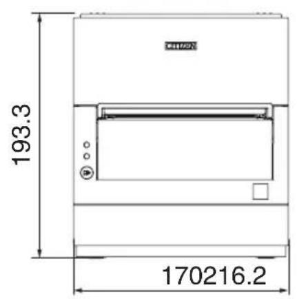 CITIZEN CTS4500 - Vistas externas y dimensiones - 5